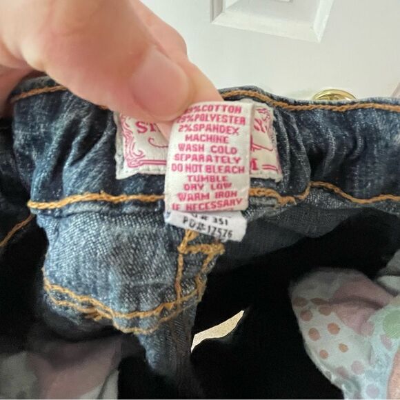 Steve & Barry’s Denim Girls Flare Jeans with Butterfly Applications Size 10 R - Picture 10 of 16